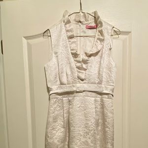 White Dress with Belt